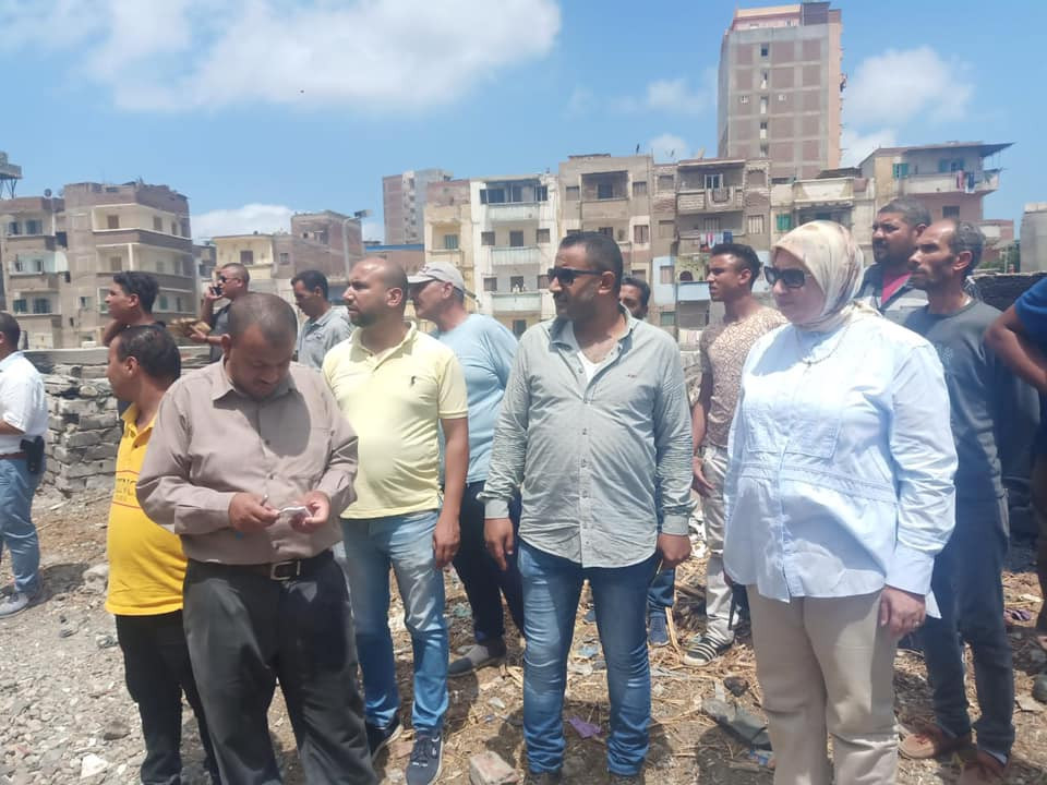إزالة التعديات عن حرم السكة الحديد