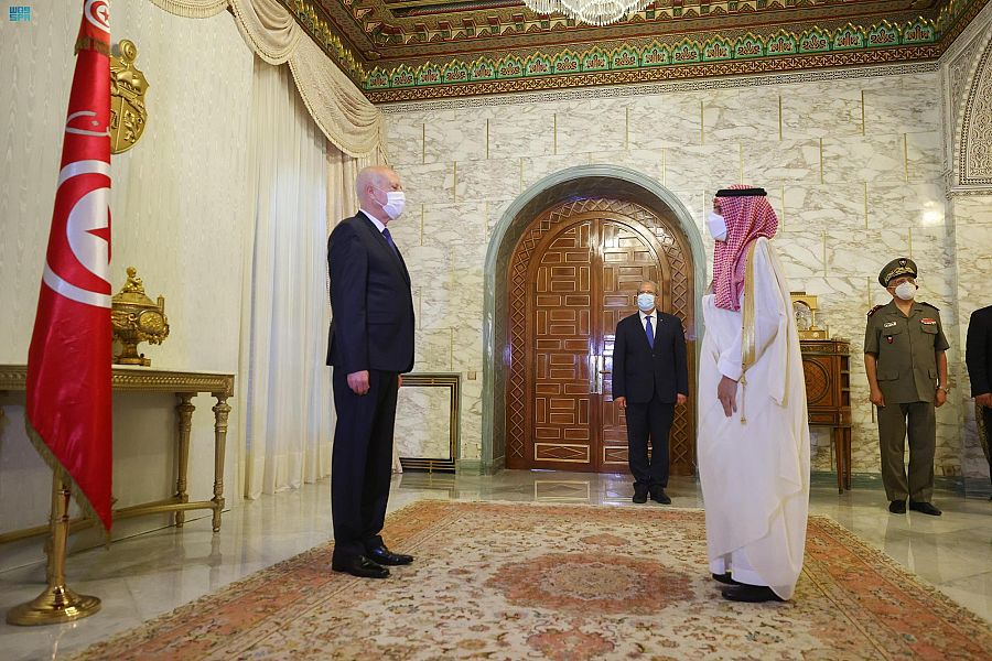 قيس سعيد والأمير فيصل بن فرحان