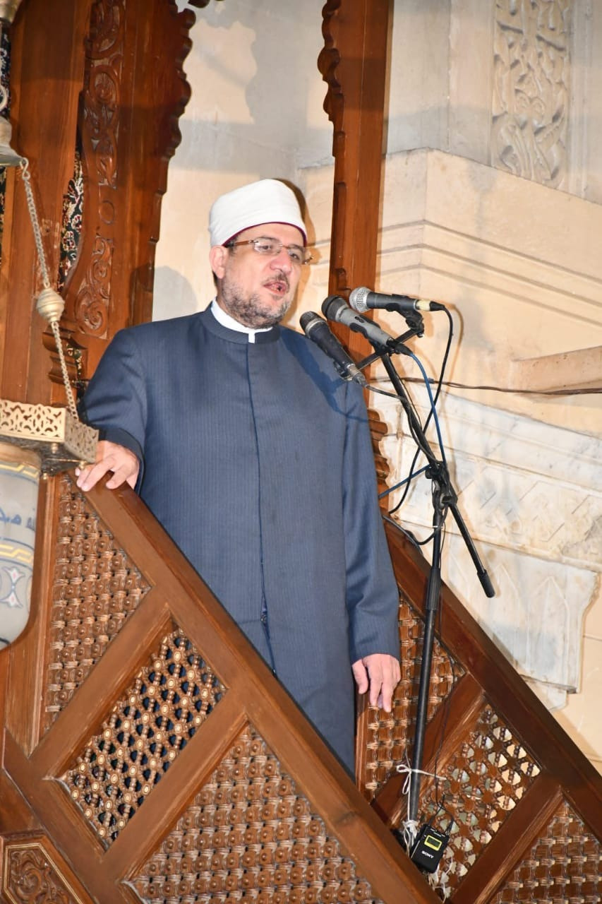 وزير الأوقاف فى خطبة الجمعة