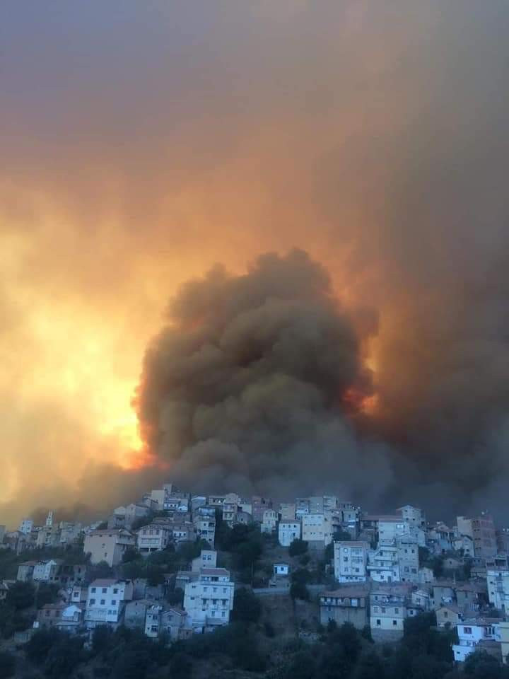 حرائق تيزى وزو الجزائرية