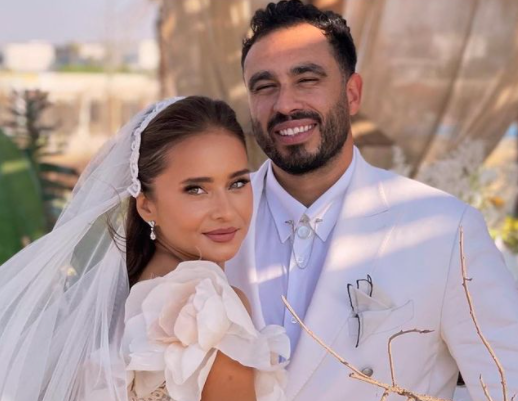 حف زفاف نيللى كريم وهشام عاشور