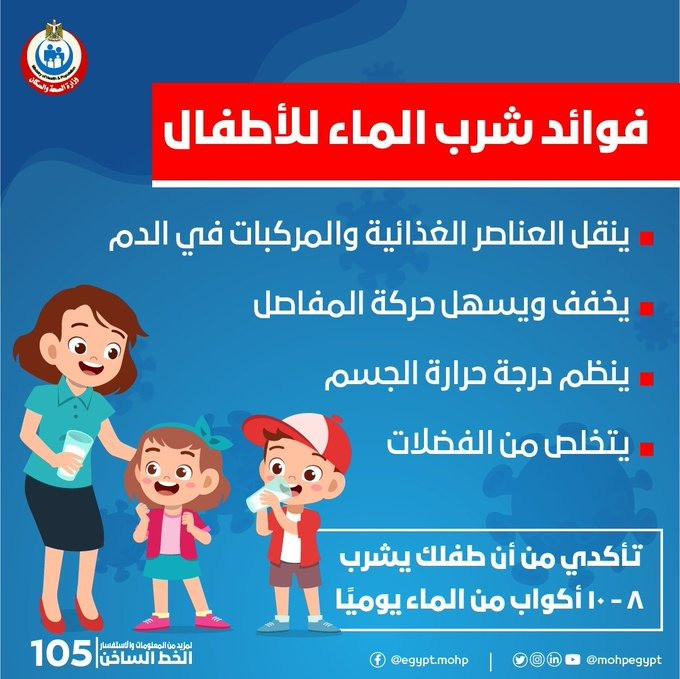 فوائد المياه
