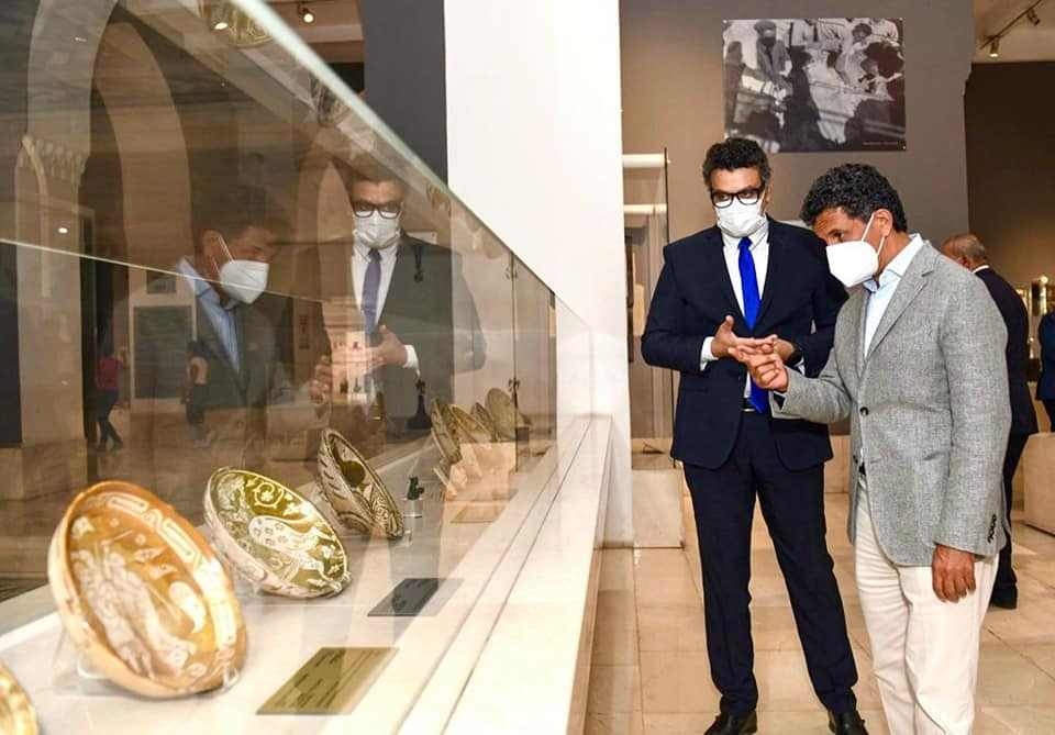 وزير السياحة السعودى يزور متحف الفن الإسلامى بباب الخلق
