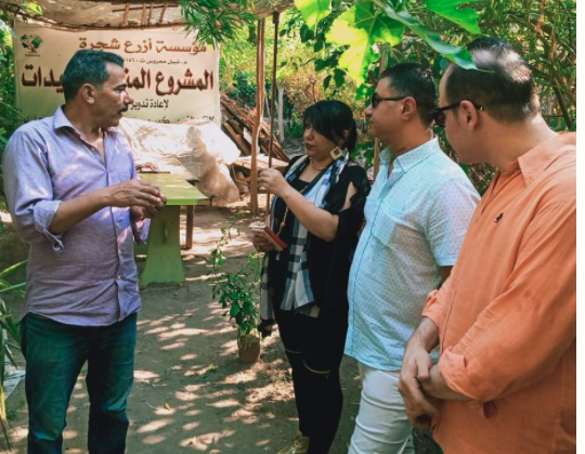 نرمين ميشيل داخل مؤسسة &laquo;ازرع شجرة&raquo;&nbsp;
