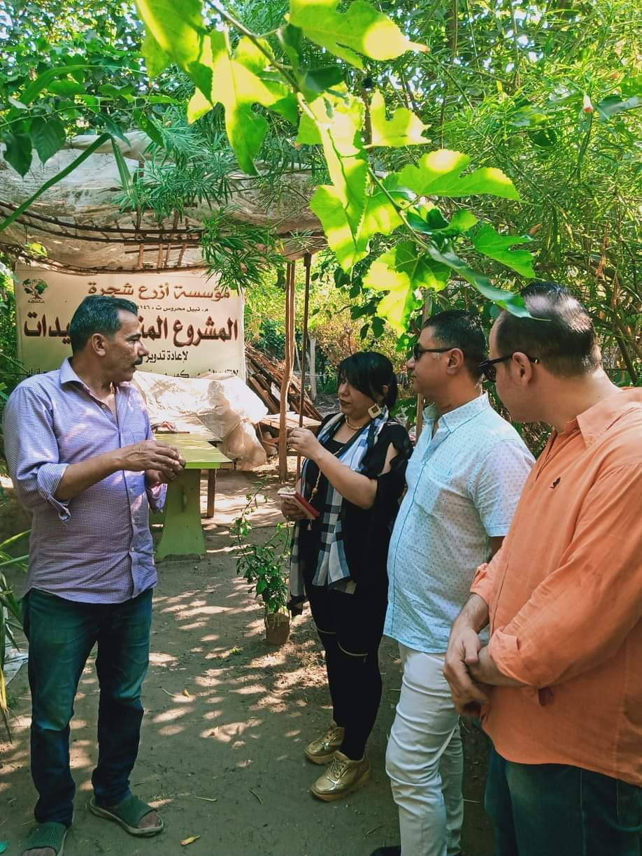 نرمين ميشيل داخل مؤسسة «ازرع شجرة»
