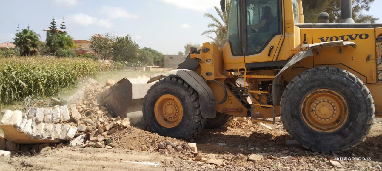 إزالة تعديات على أراضى الدولة بالإسكندرية