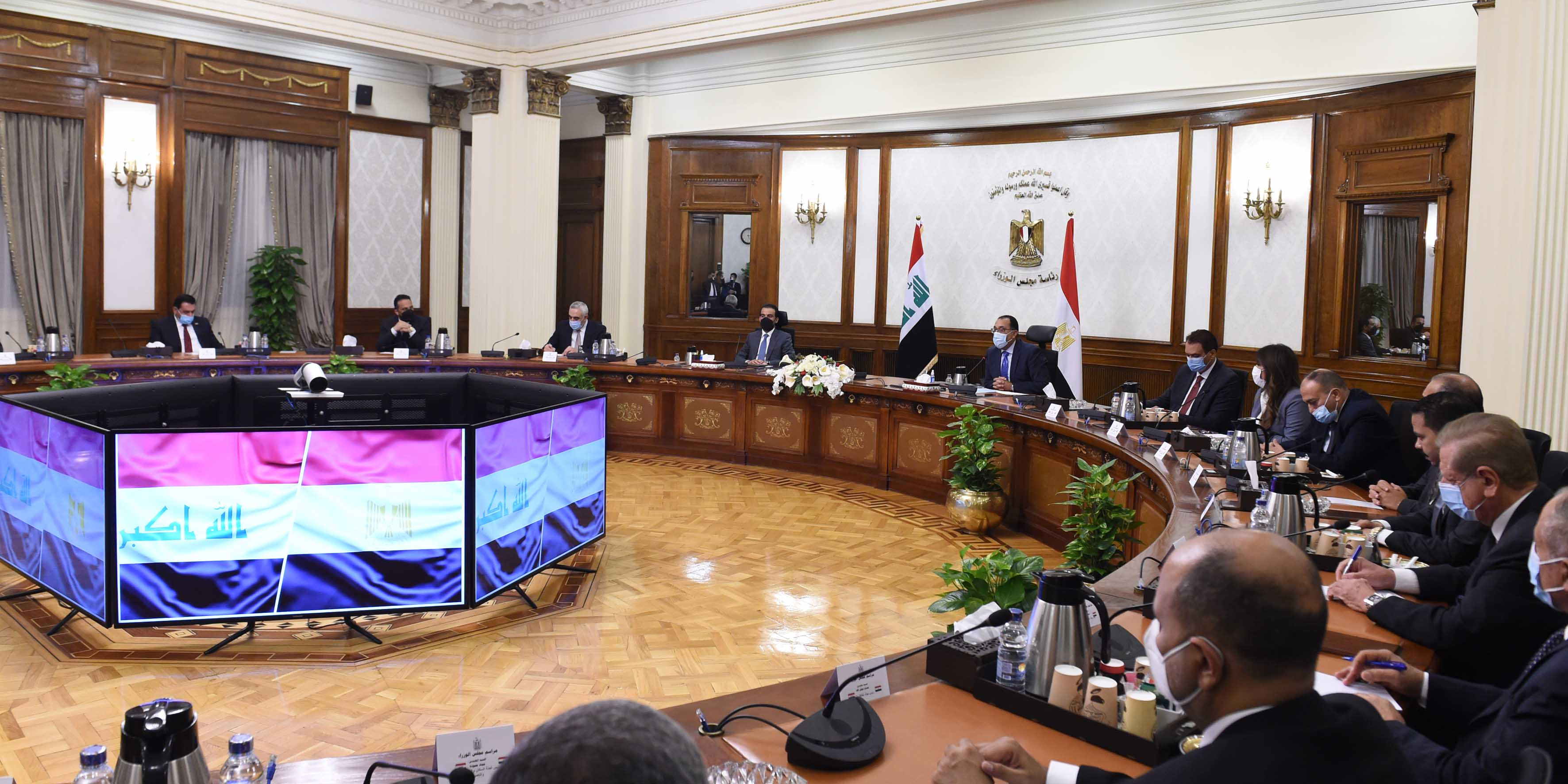 مدبولى يستقبل رئيس مجلس النواب العراقى