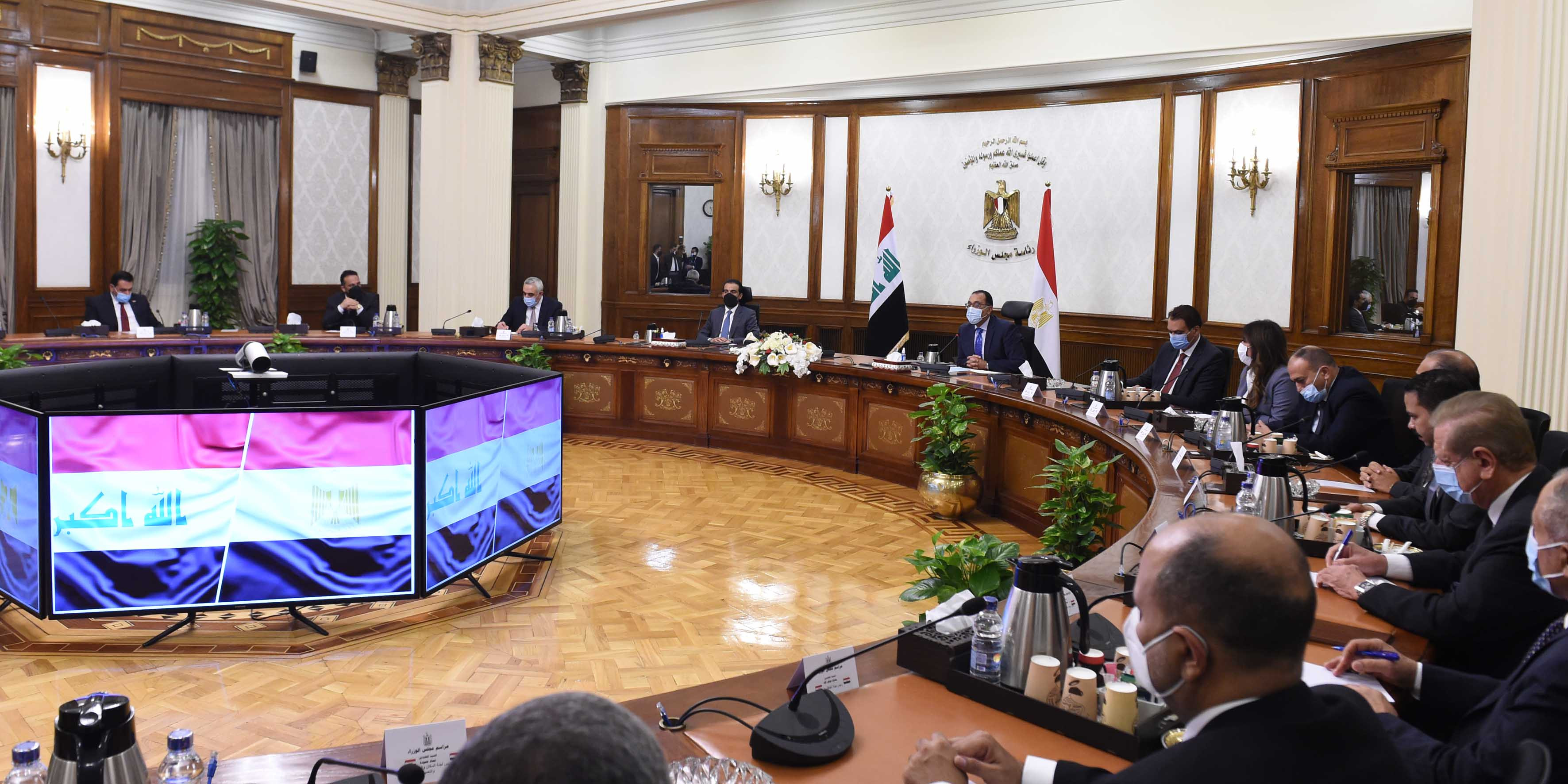مدبولى يستقبل رئيس مجلس النواب العراقى