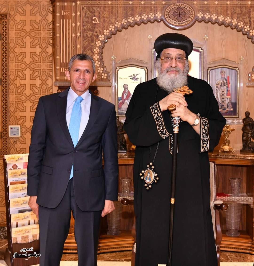 البابا تواضروس يستقبل ثلاثة سفراء جدد