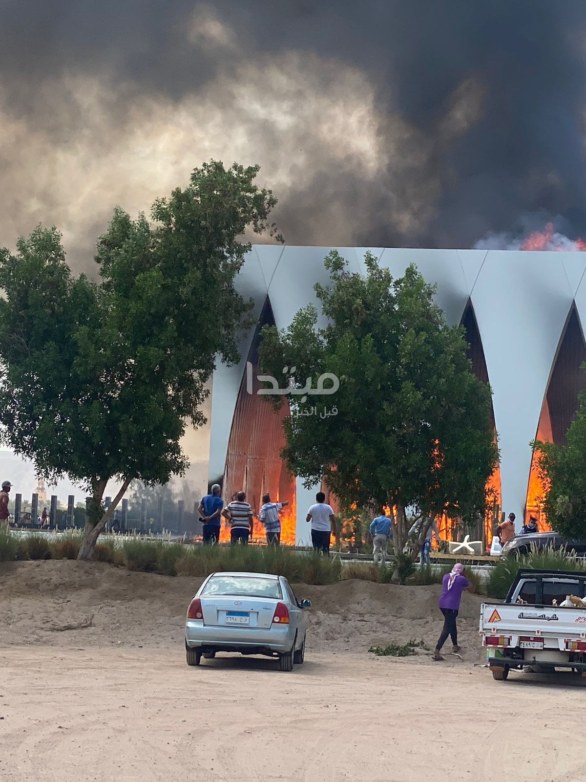 حريق الجونة
