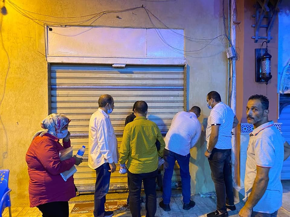 إغلاق محال فى الإسكندرية