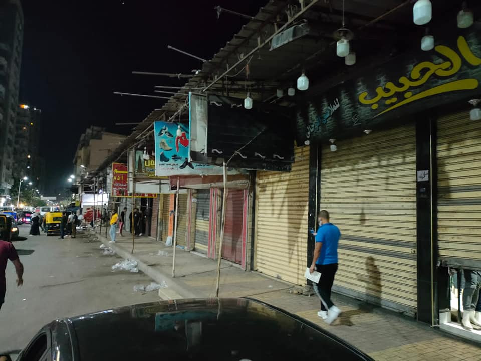 إغلاق محال فى الإسكندرية