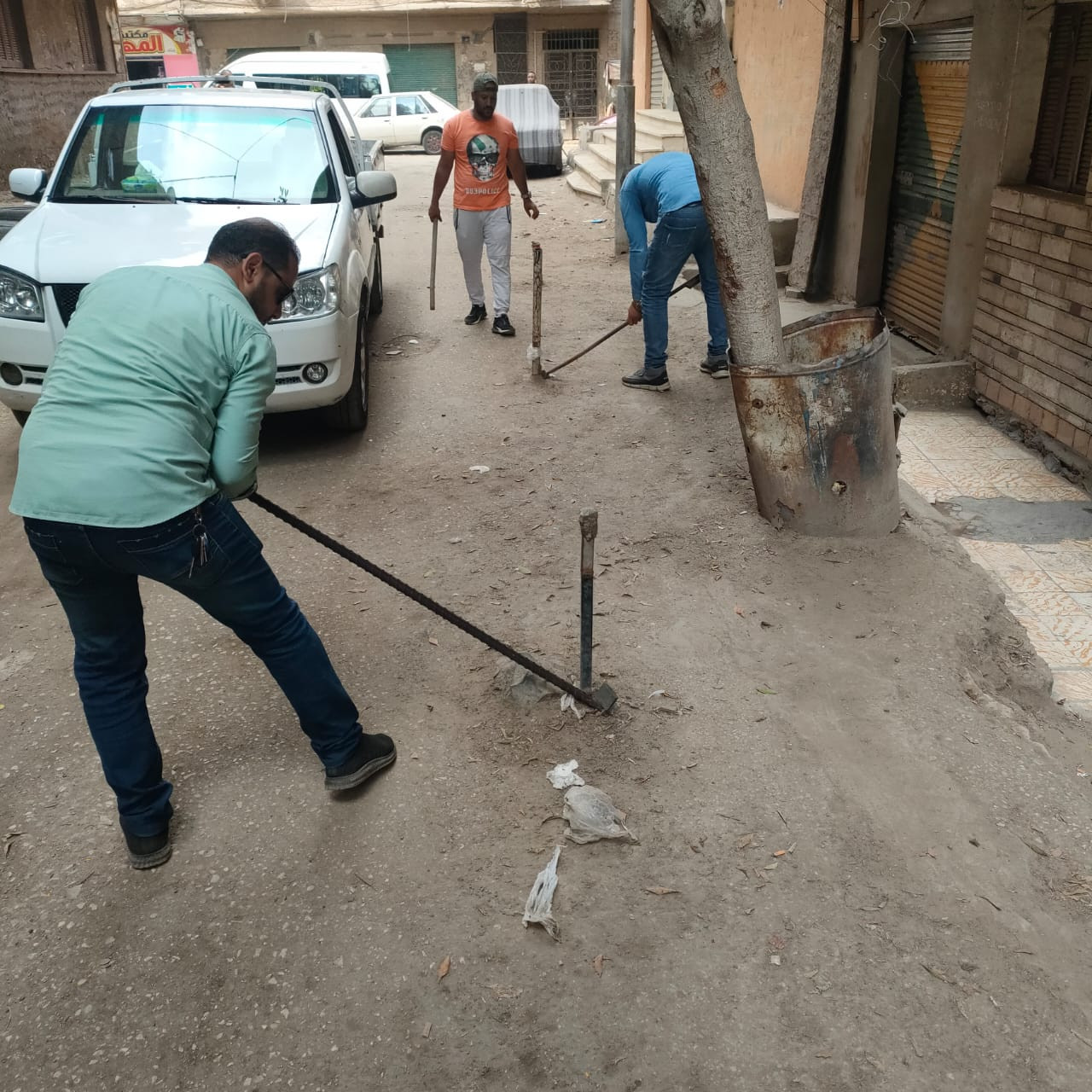 رفع إشغالات شوارع الجيزة