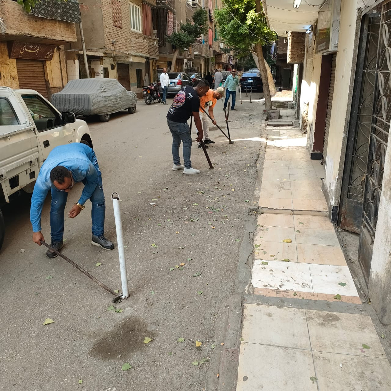 رفع إشغالات شوارع الجيزة