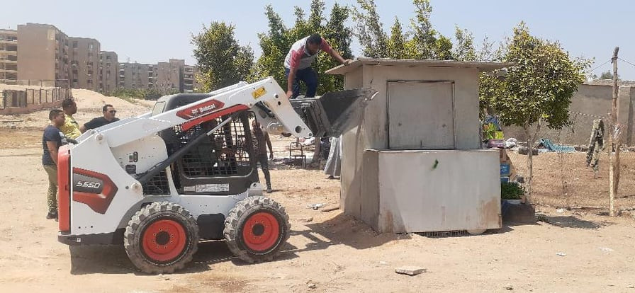 غلق محلات بحدائق الأهرام