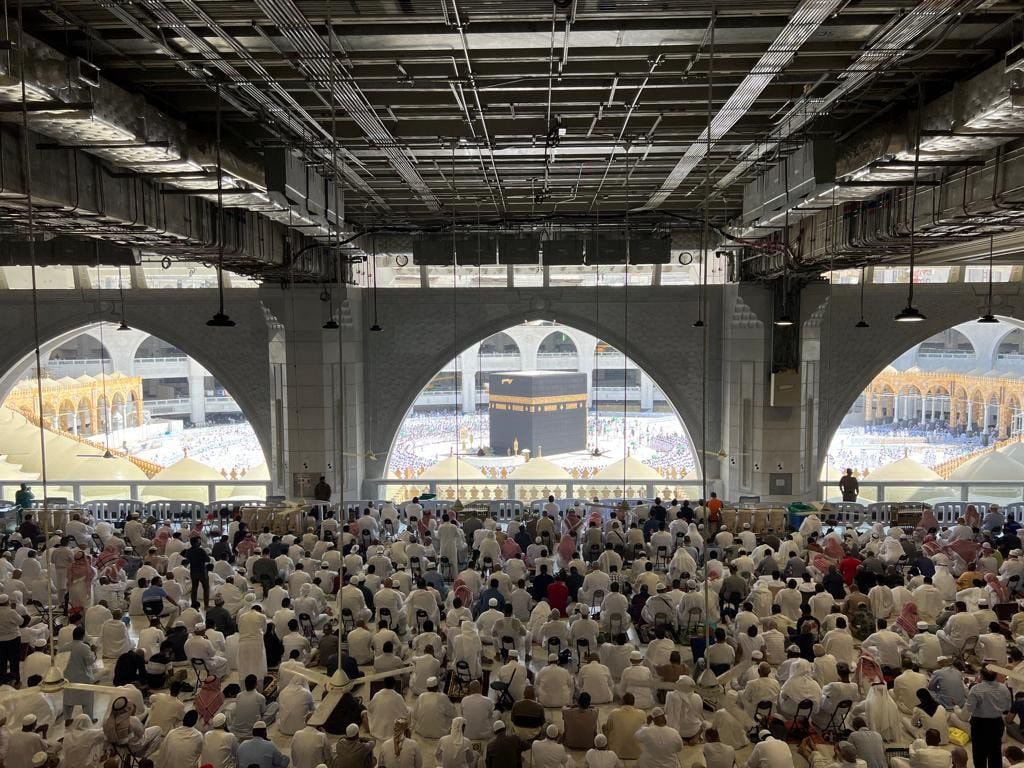 جموع المصلين فى المسجد الحرام