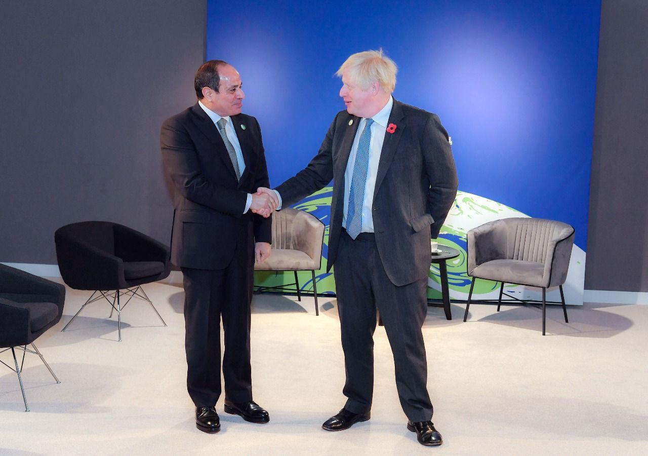 الرئيس السيسى ورئيس وزراء بريطانيا