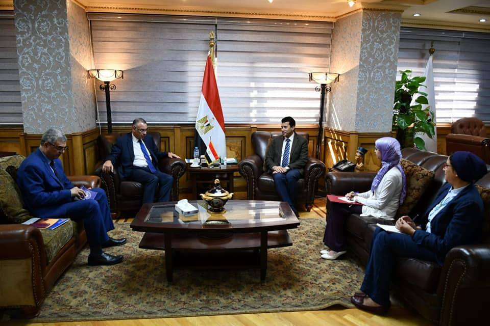 وزير الشباب وسفير إيطاليا