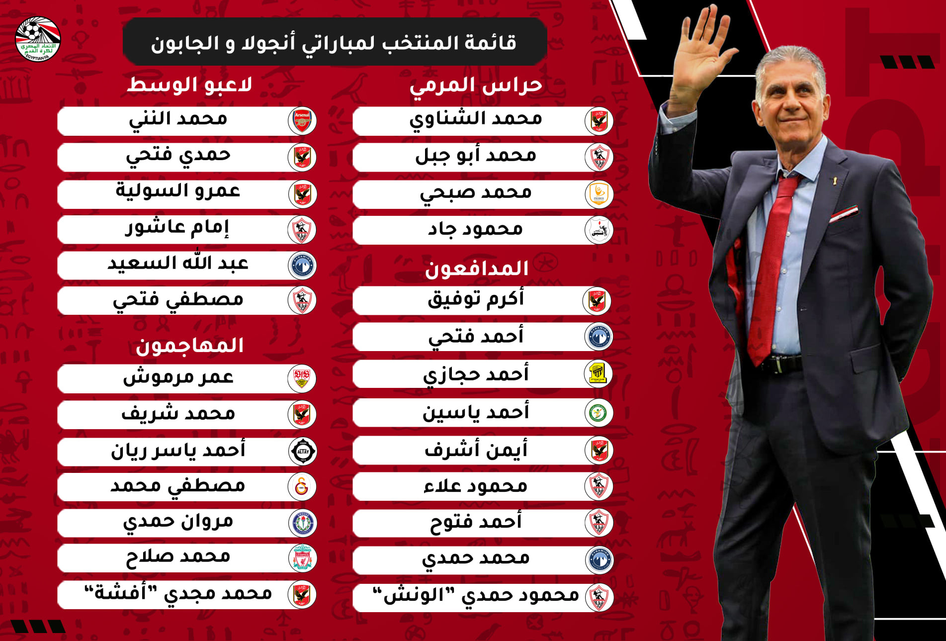 قائمة المنتخب