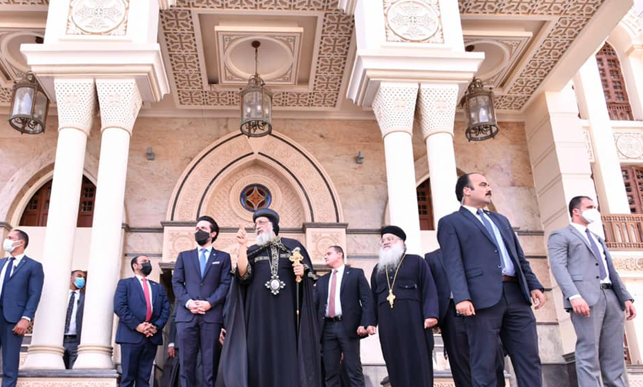 البابا تواضروس الثانى يستقبل ولى العهد الأردنى