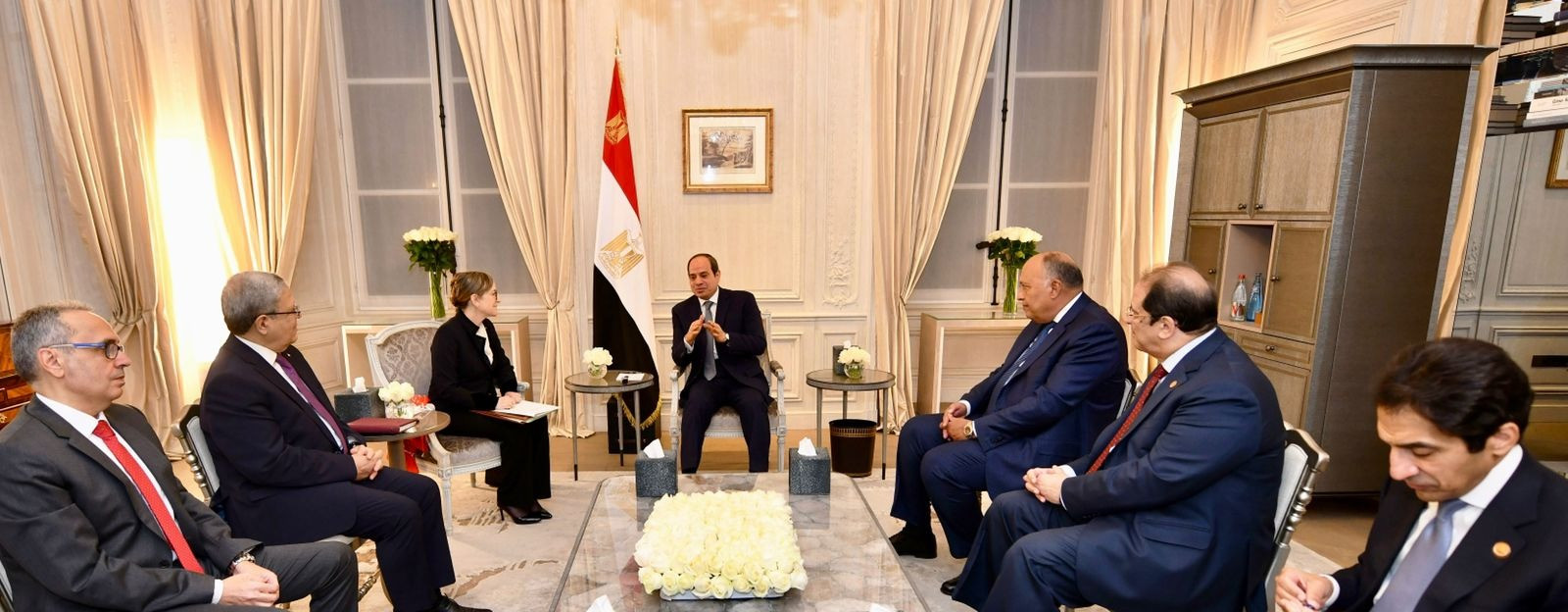 الرئيس السيسى يلتقى رئيسة وزراء تونس