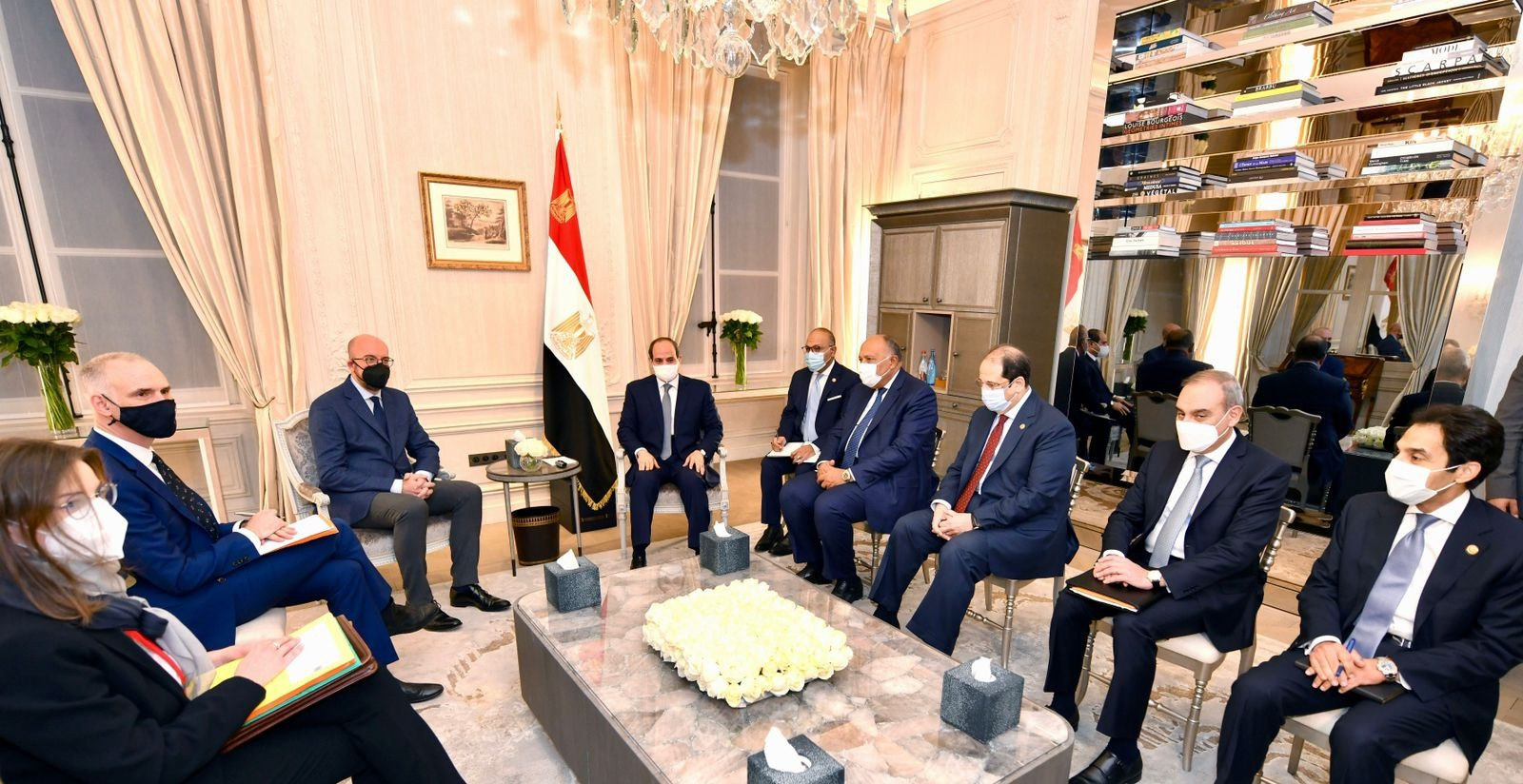الرئيس السيسى ورئيس المجلس الأوروبى