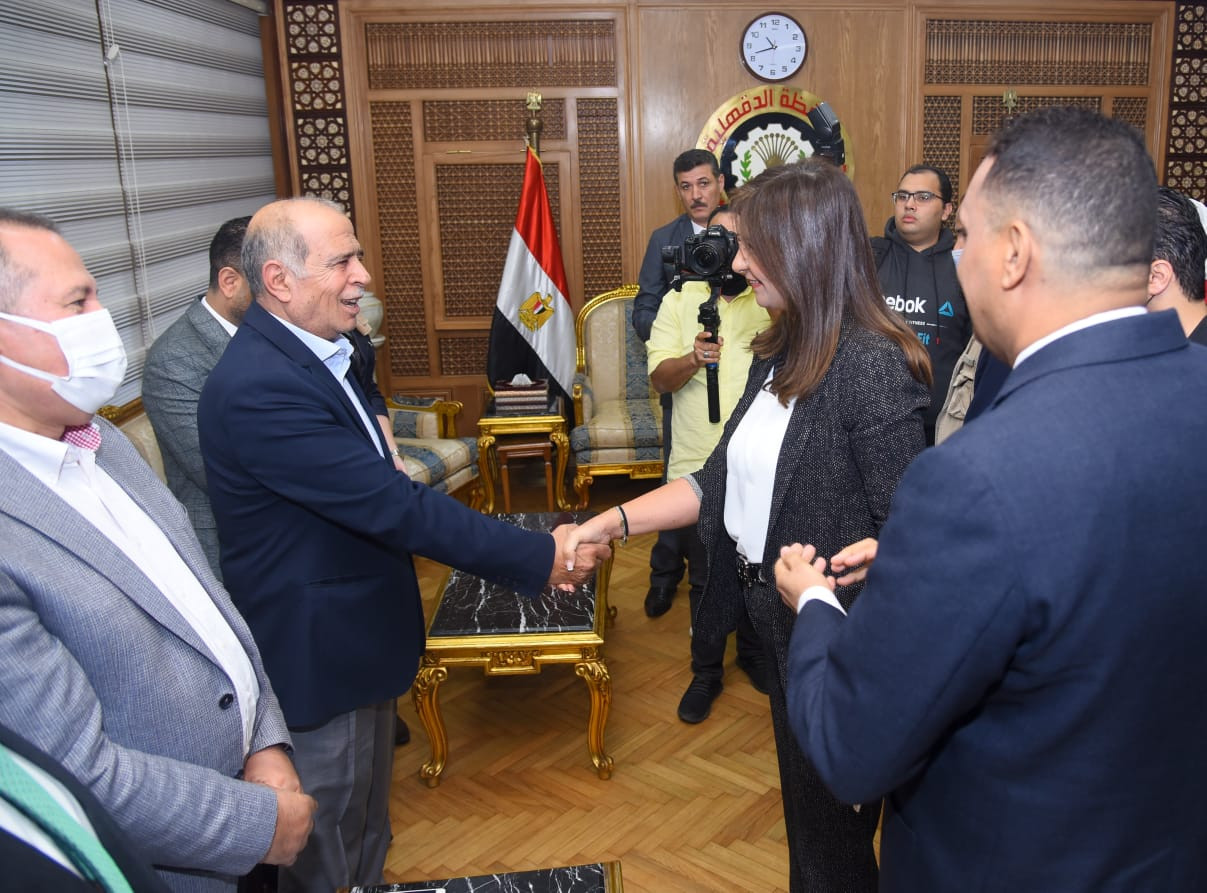 وزيرة الهجرة فى الدقهلية