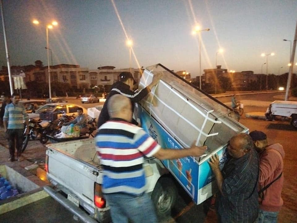 رفع الإشغالات بمدينة الشروق