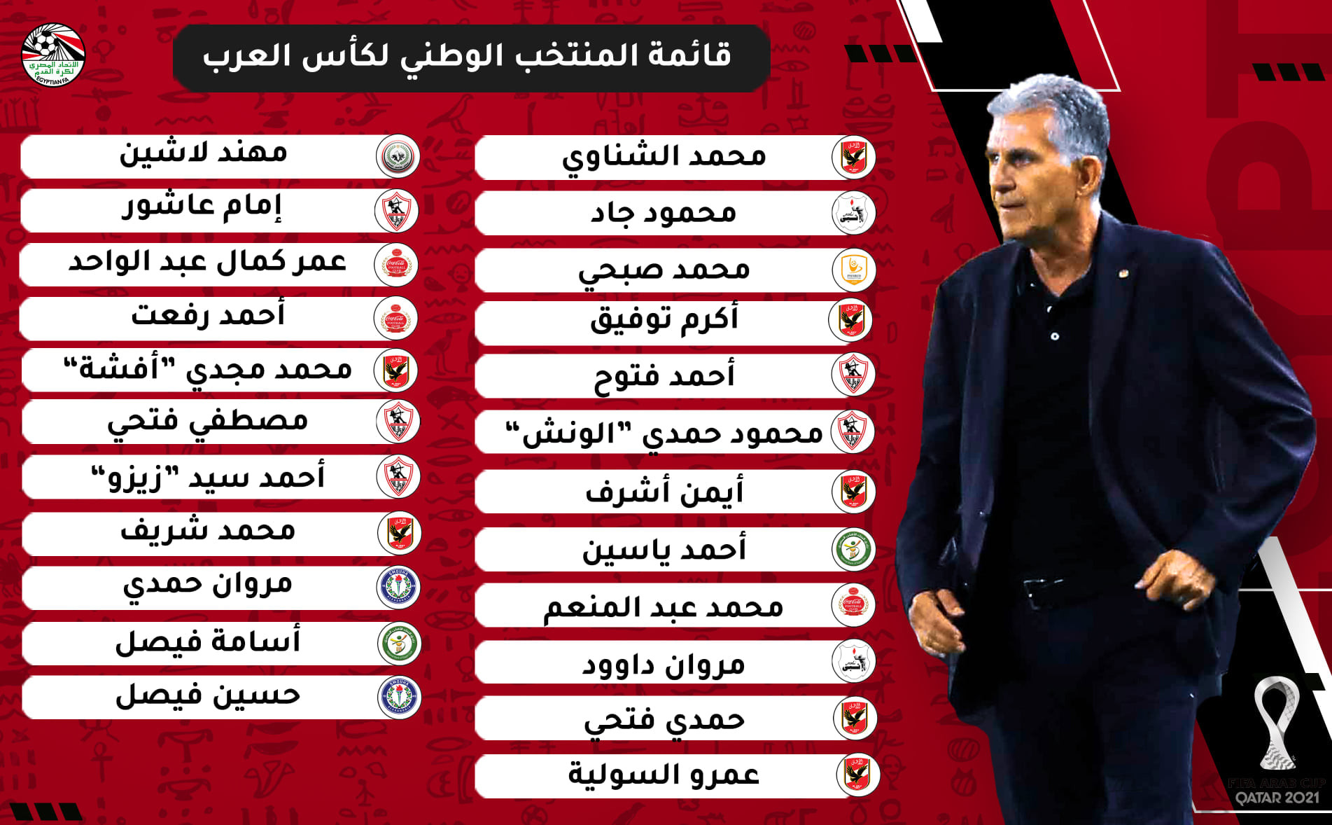قائمة المنتخب