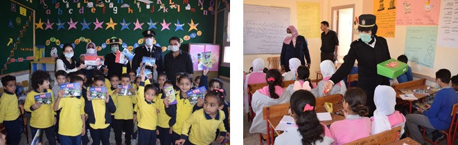 ضباط الداخلية خلال الاحتفالات