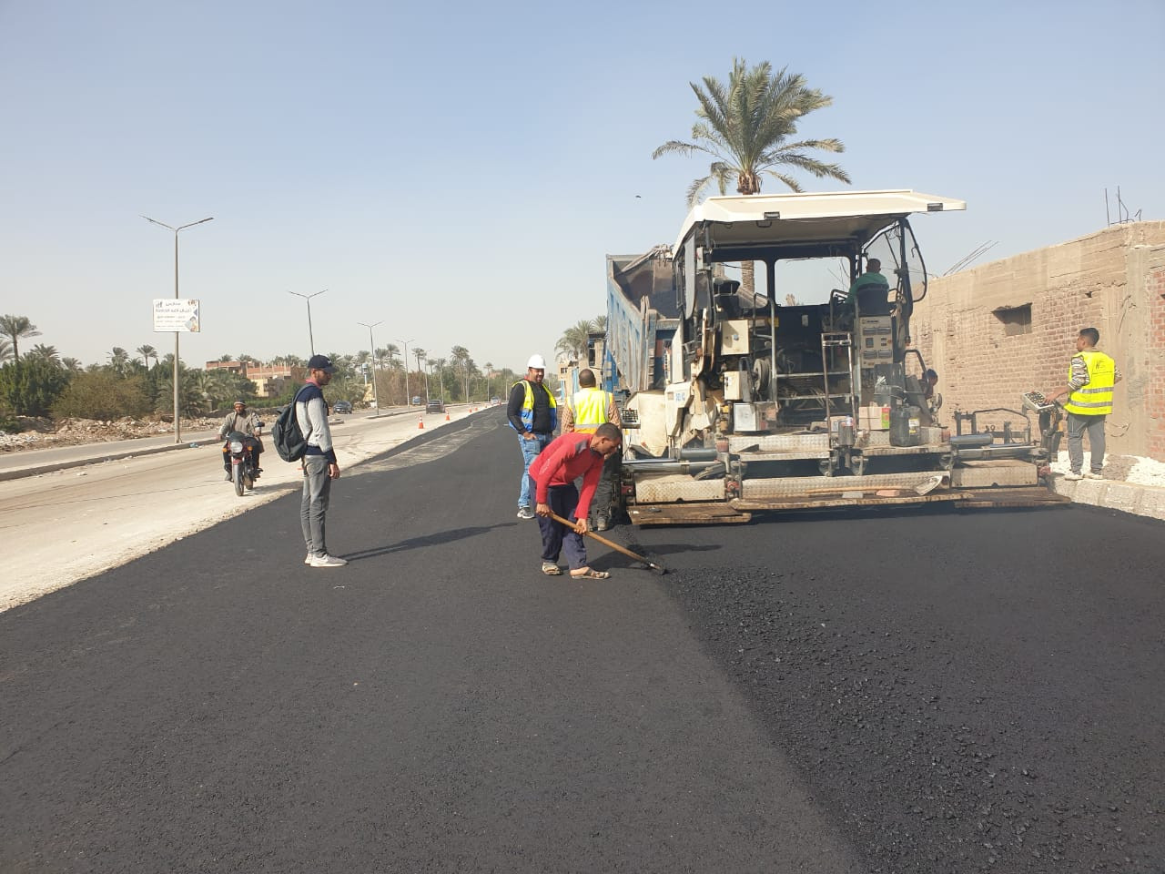 تطوير طريق المنصورية