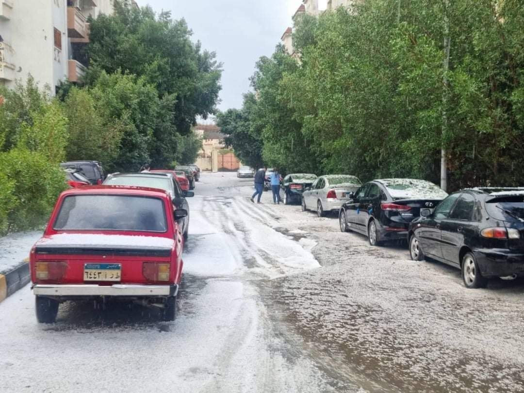 تساقط ثلوج على الغردقة