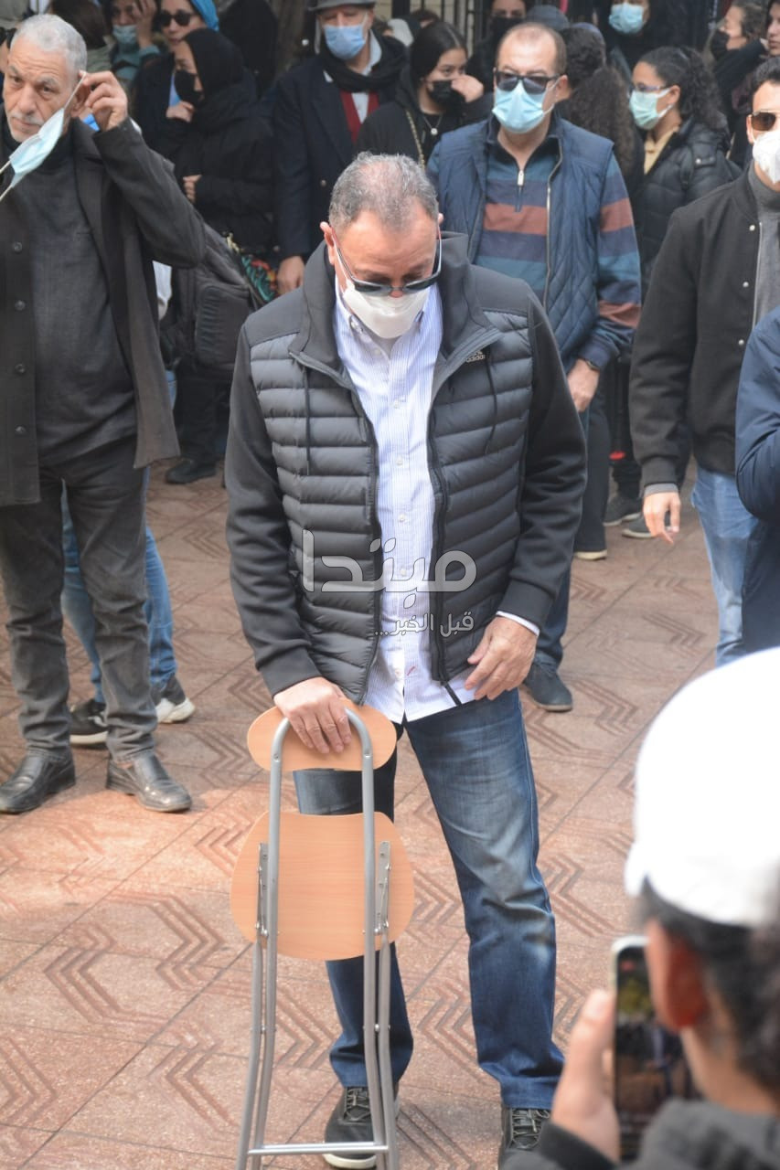 الخطيب في جنازة إبراهيم حجازي 1