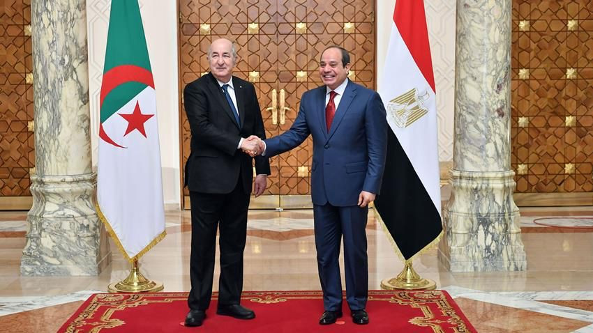 الرئيس السيسى ونظيره الجزائرى