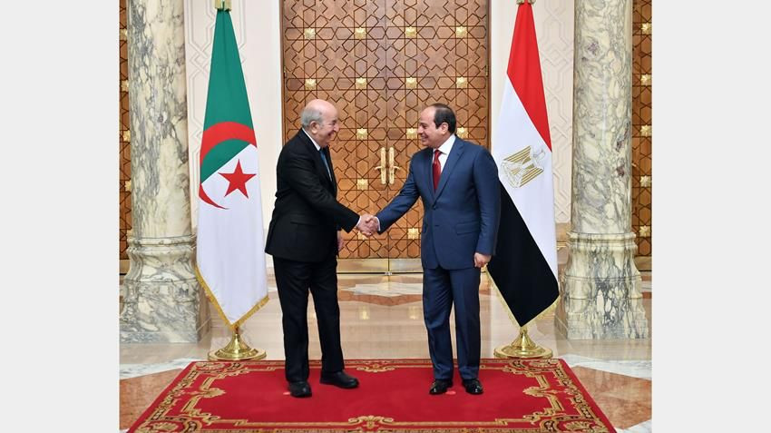 الرئيس السيسى ونظيره الجزائرى