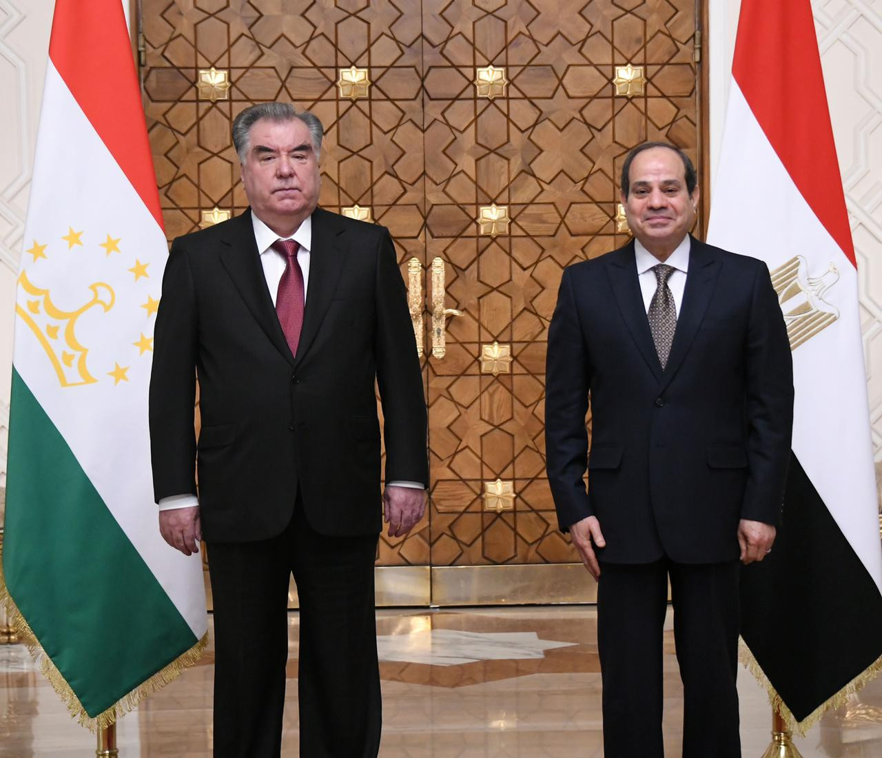 السيسى ورئيس طاجيكستان