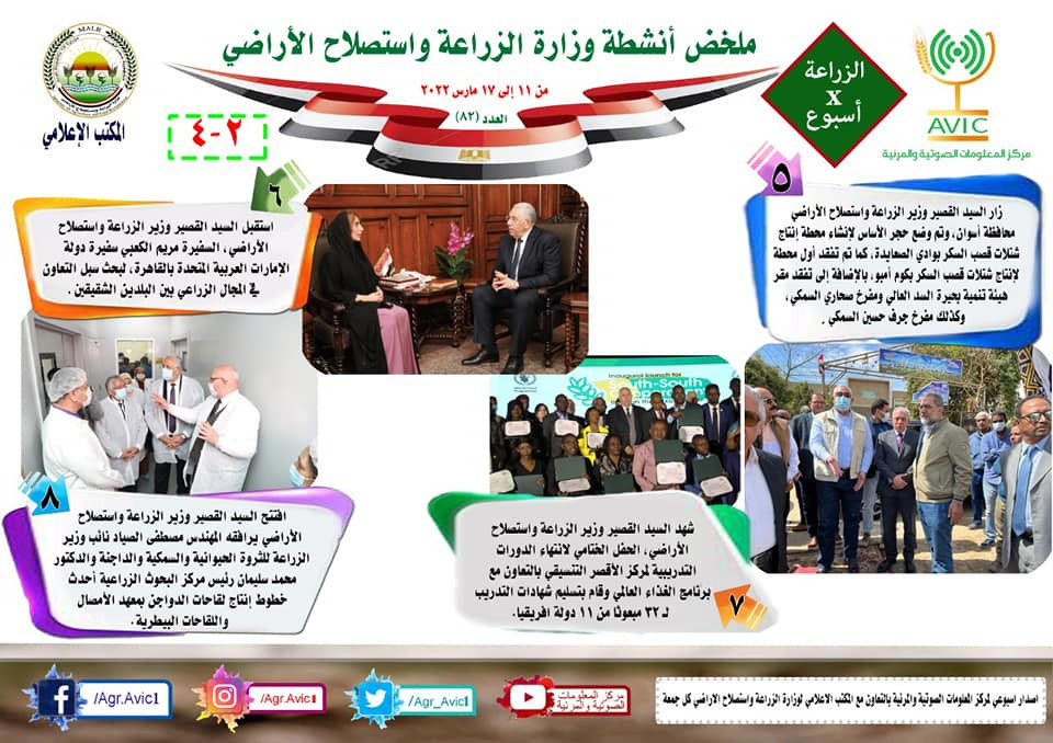 حصاد الزراعة فى أسبوع