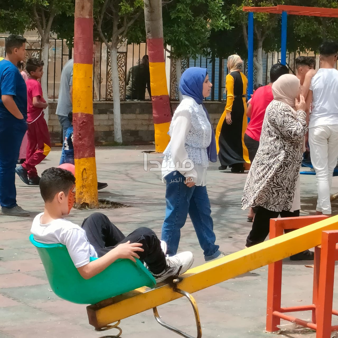توافد المواطنين بالمنوفية على الحدائق خلال اليوم الثانى من عيد الفطر