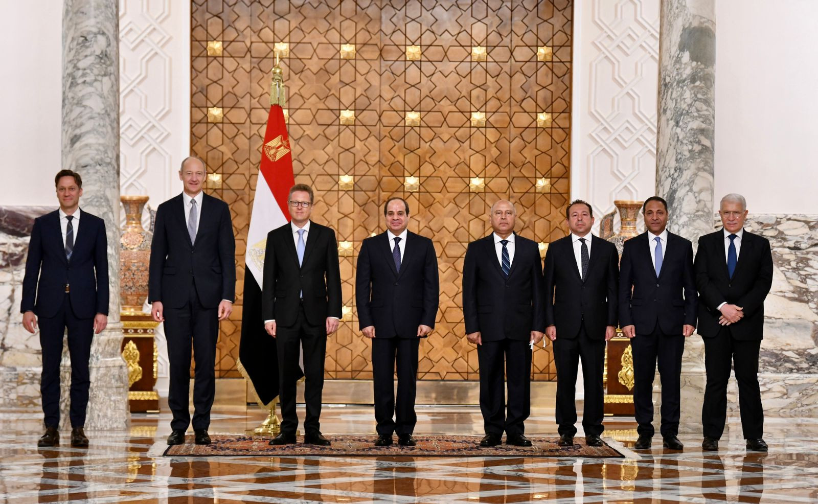 الرئيس السيسى ووفد شركة سيمنز