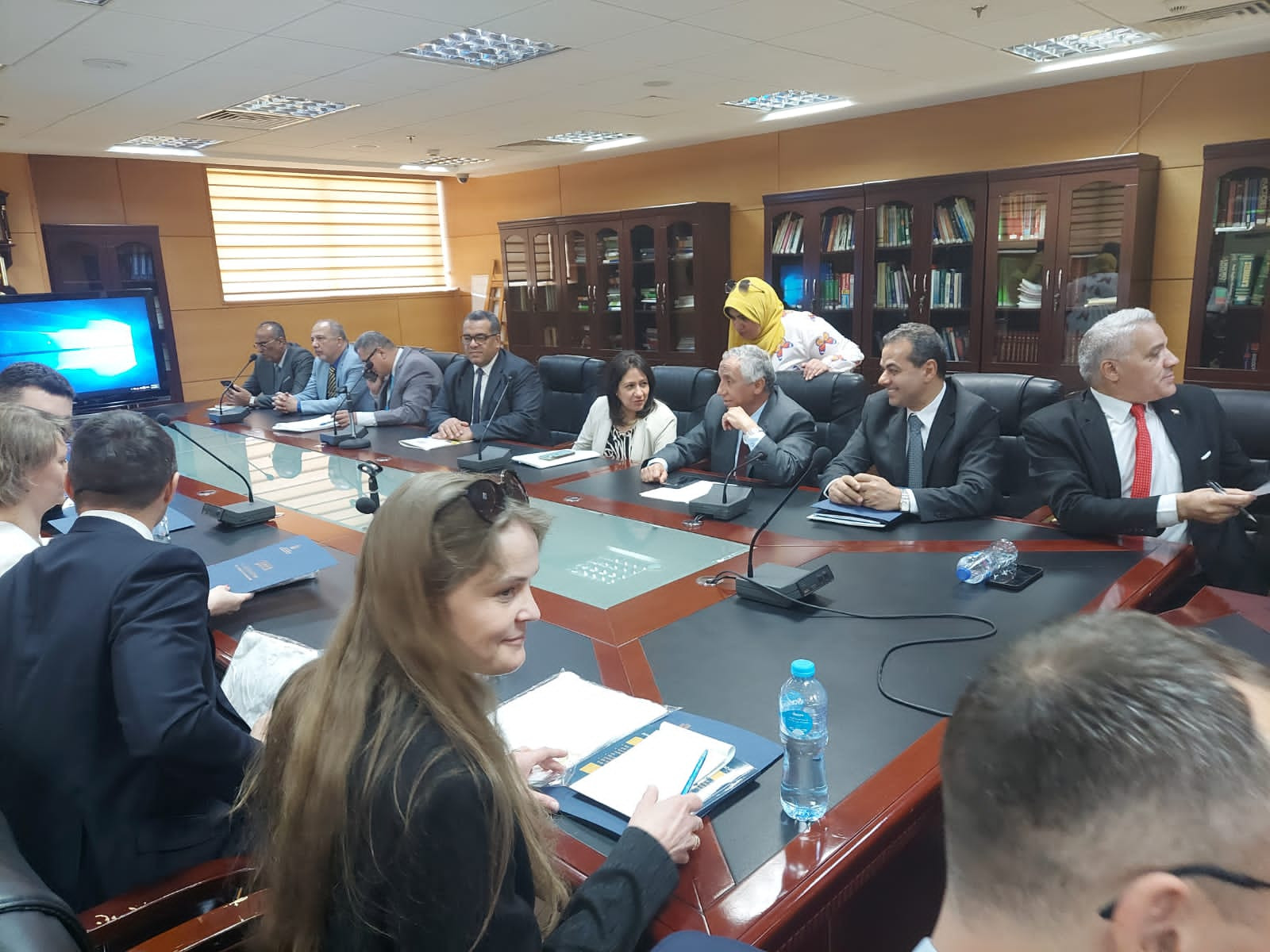 وفد بولندى يزور مركز البحوث الزراعية