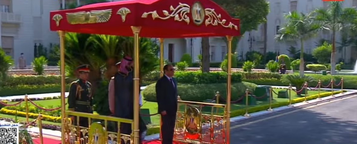 مراسم استقبال الأمير محمد بن سلمان