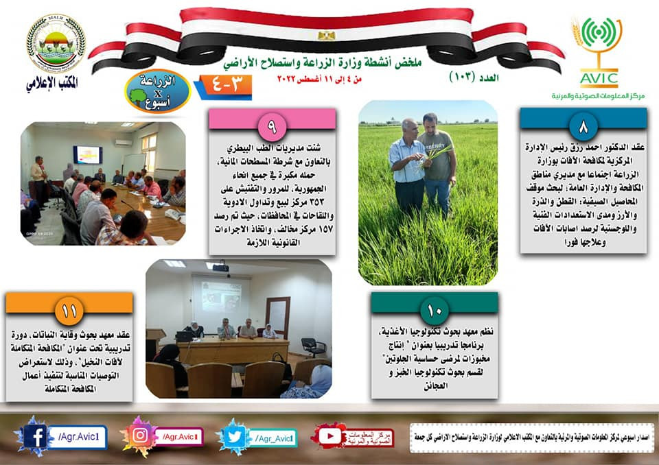 حصاد الزراعة فى أسبوع