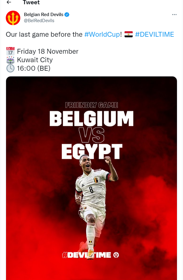 مصر وبلجيكا