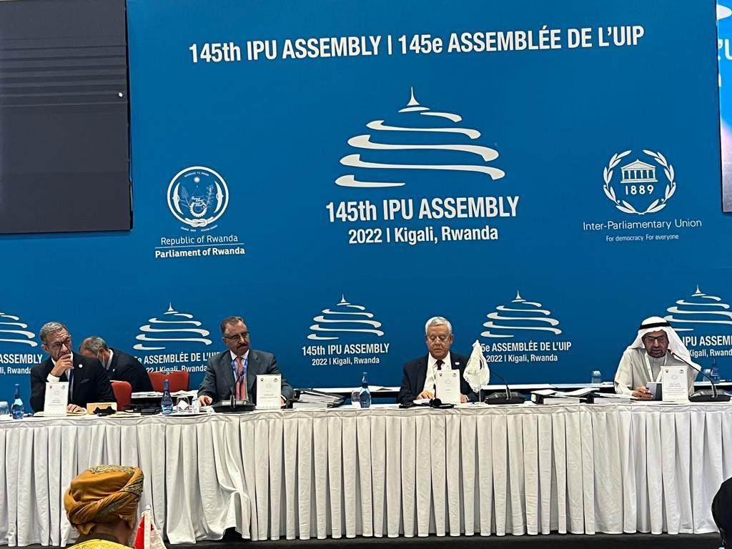 الاجتماع التنسيقى للمجموعة العربية بالبرلمان الدولى