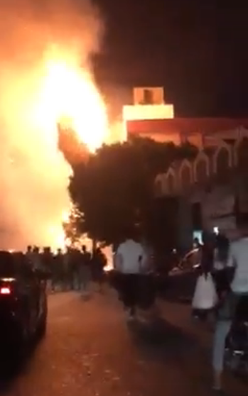 حريق شارع فيصل