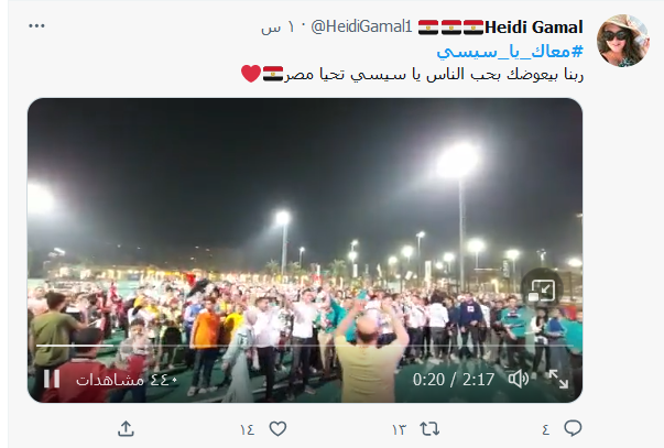 معاك يا سيسى