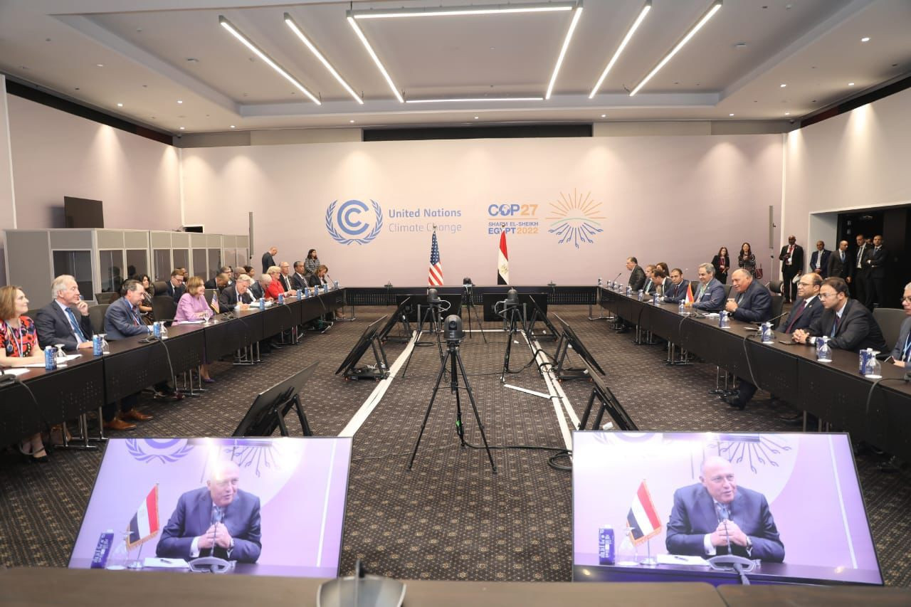 شكرى ورئيسة النواب الأمريكى