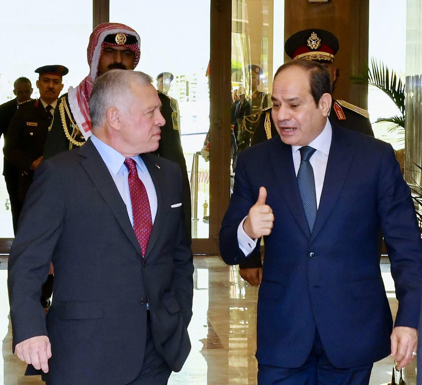 الرئيس السيسى وملك الأردن