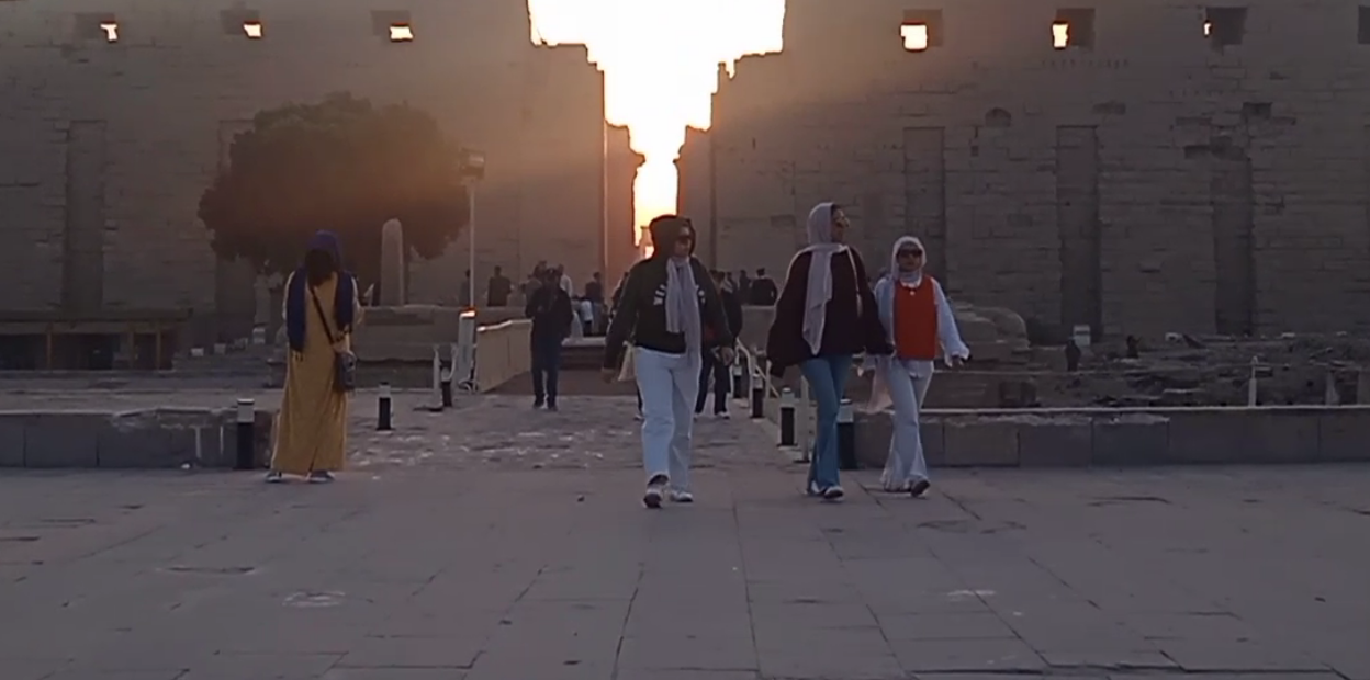 تعامد الشمس على معبد الكرنك بالأقصر