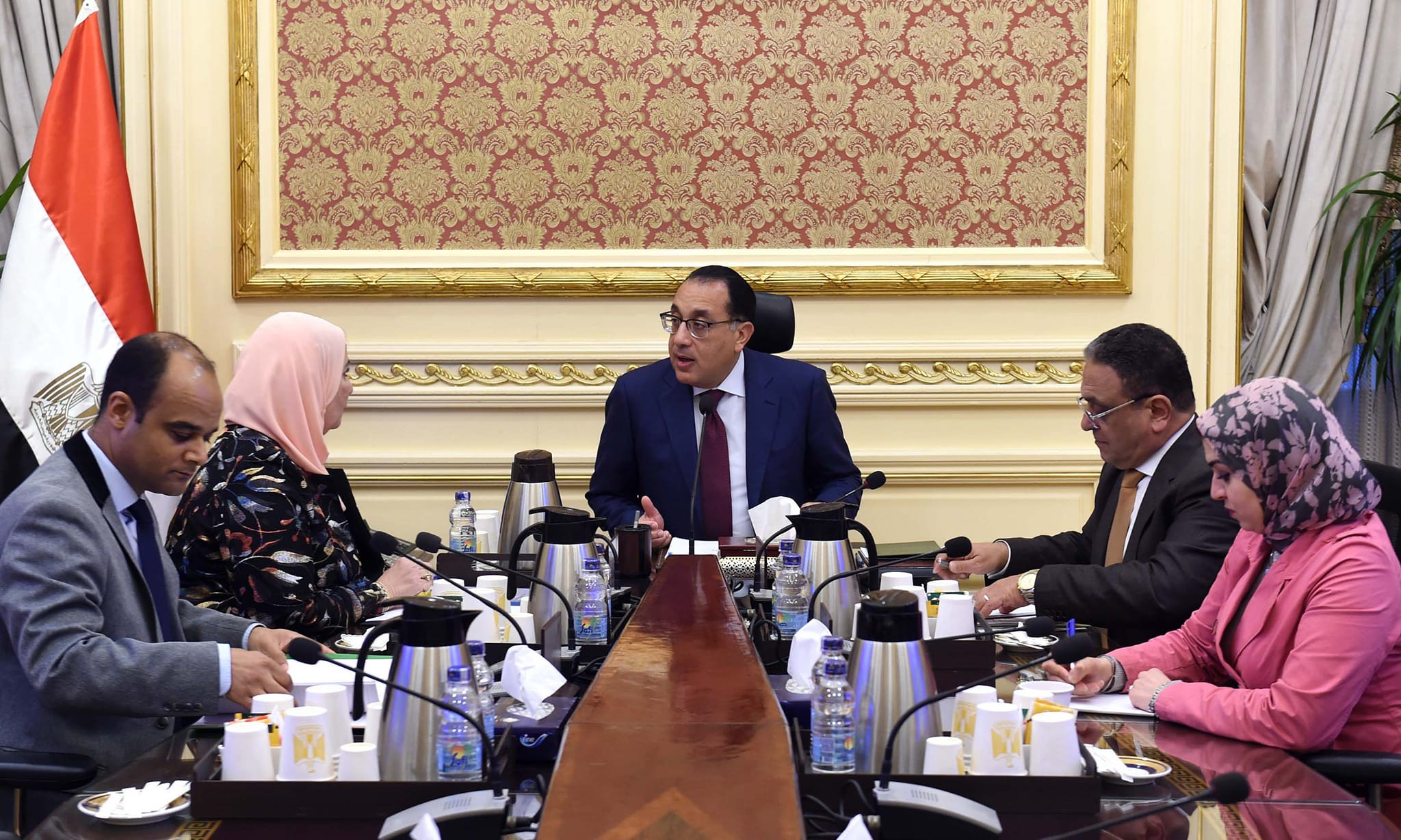رئيس الوزراء ووزيرة التضامن